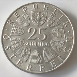 Østrig-Austria. 1968. Lukas von Hildebrandt, 25 Schilling. Sølv (.800) 13g