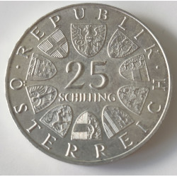 Østrig-Austria. 1967. Maria Theresia, 25 Schilling. Sølv (.800) 13g