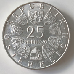 Østrig-Austria. 1973. Max Reinhardt, 25 Schilling. Sølv (.800) 13g