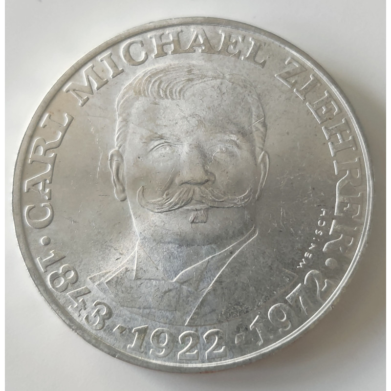 Østrig-Austria. 1972. Carl Michael Ziehrer, 25 Schilling. Sølv (.800) 13g