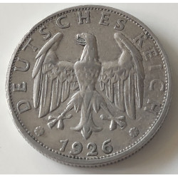 Tyskland-Germany. 2 Mark 1926 G Sølv (.500) 10 g