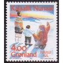 1992. 4,00 Kr. Julemærke. AFA nr. 230 postfrisk stemplet