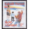 1992. 4,00 Kr. Julemærke. AFA nr. 230 postfrisk stemplet