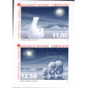 2015. 11,00-12,50 Kr. Julefrimærker fra hæfter. AFA nr. 717E-18E postfrisk  stemplet FDC