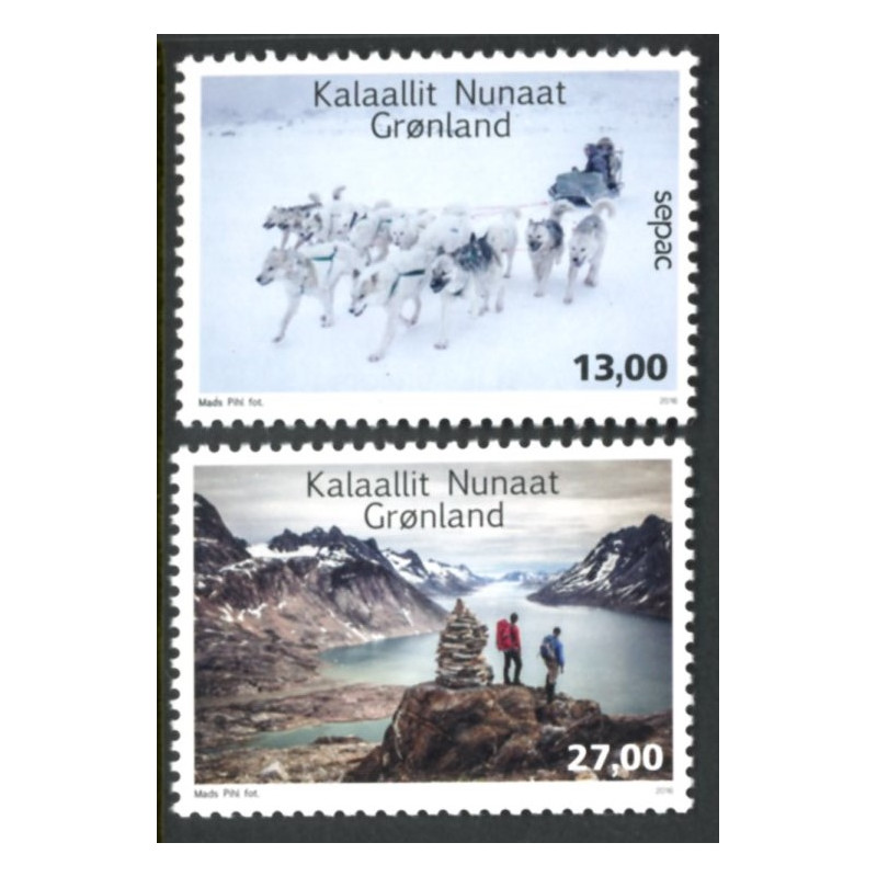 2016, 13,00-27,00 Kr. SEPAC Årstider. AFA nr. 723-24 postfrisk  stemplet FDC