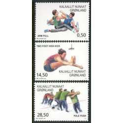 2018. 0,50-28,50 kr. Sport i Grønland III. AFA nr. 774-76 ** postfrisk  stemplet FDC