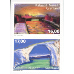 2018. 16-17,00 Kr. Europamærker/CEPT. fra Hæfter. AFA nr. 778-79E ** postfrisk  stemplet FDC