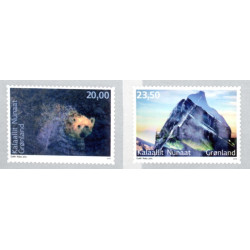 2018. 20-23,00 Kr. Miljø i Grønland II. AFA nr. 780-81E **   postfrisk  stemplet FDC