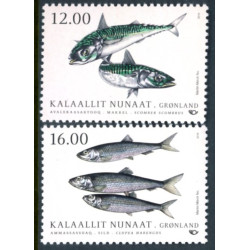 2018. 12-16,00 Kr. Norden Fisk i Grønland AFA nr. 792-93 **   postfrisk  stemplet FDC