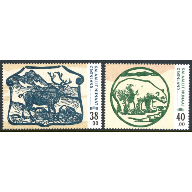 2018. 38-40,00 Kr. Gamle pengesedler II, AFA nr. 794-95 **   postfrisk  stemplet FDC