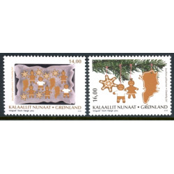 2018. 14-16,00 Kr. Julefrimærker, AFA nr. 807-08 **   postfrisk  stemplet FDC