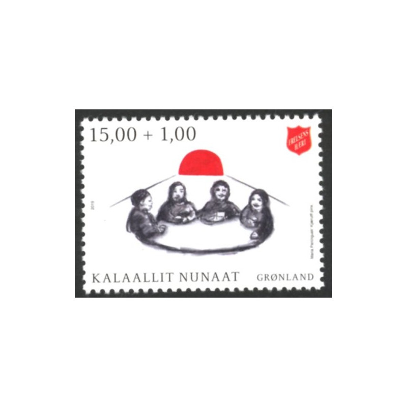 2019. Frelsens hær i Grønland. AFA nr. 809 **  postfrisk  stemplet FDC