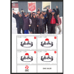 2019. Frelsens hær i Grønland,  miniark. AFA nr. 810 **                             postfrisk  stemplet FDC