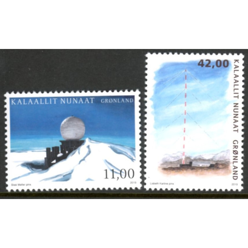 2019. Øde stationer III. AFA nr. 814-15 **                     postfrisk  stemplet FDC