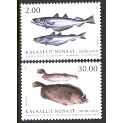 2019. Fisk i grønlandske farvande. AFA nr. 816-17 **                     postfrisk  stemplet FDC