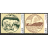 2019. Grønlandske pengesedler. AFA nr. 819-20 **                    postfrisk  stemplet FDC