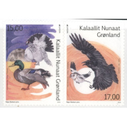 2019. Europa. Nationalfugl. AFA nr. 823E-24E **                  postfrisk  stemplet FDC