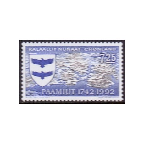 1992. 7,25 Kr. Frederikshåb 250 år. AFA nr. 226 postfrisk stemplet
