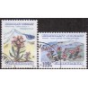 1992. 4,00-7,25 Kr. Blomster III. AFA nr. 224-25 postfrisk stemplet