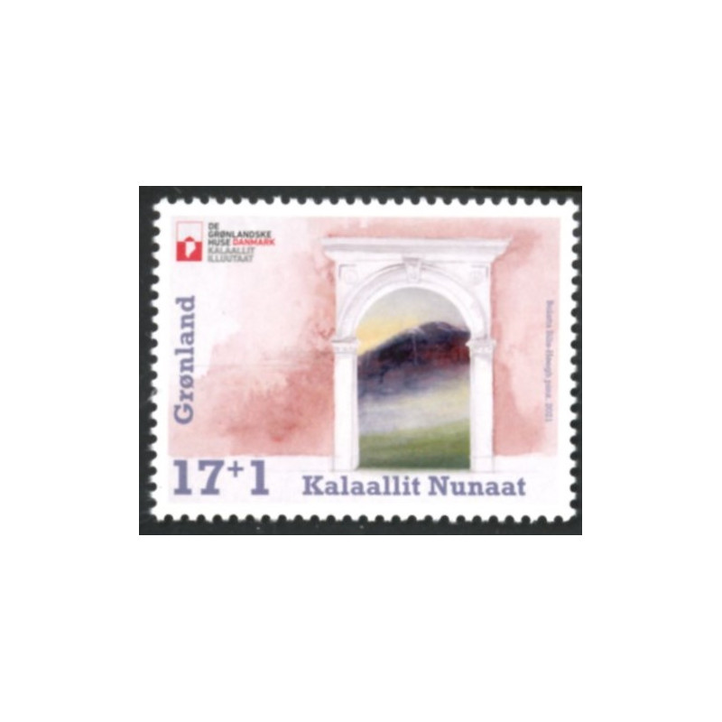 2021. Grønlandske huse i Danmark. AFA nr. 868 **                  postfrisk  stemplet FDC