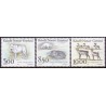 1993. 5,00-10,00 kr. Dyr i Grønland I. AFA nr. 241-3, postfrisk stemplet