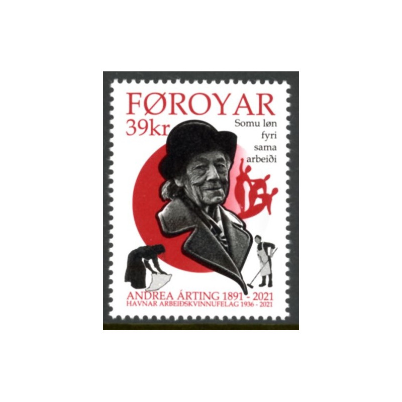 2021. Andrea Arting. AFA nr. 993 **                   , (o) Postfrisk stemplet