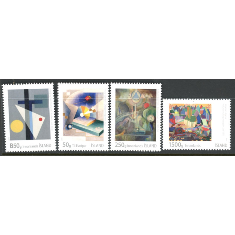 Island. 2015. Islandsk billedkunst. AFA nr. 1455-58 **             (o)  stemplet FDC