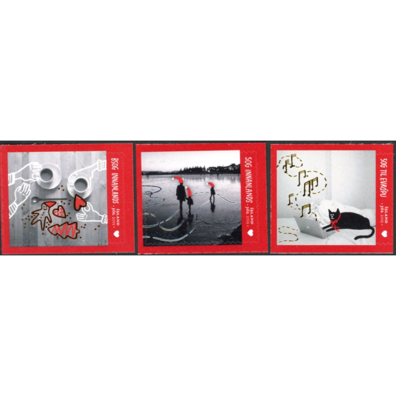 Island. 2015. Julefrimærker. AFA nr. 1459-61 **            (o)  stemplet FDC