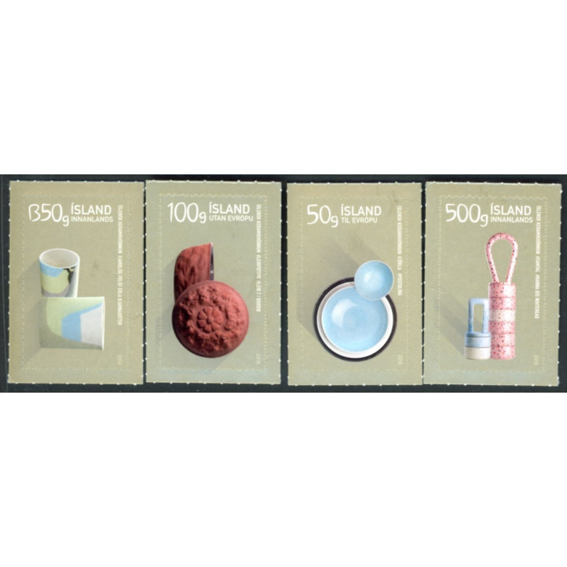 Island. 2016. Islandsk moderne design. AFA nr. 1466-69 **         (o)  stemplet FDC