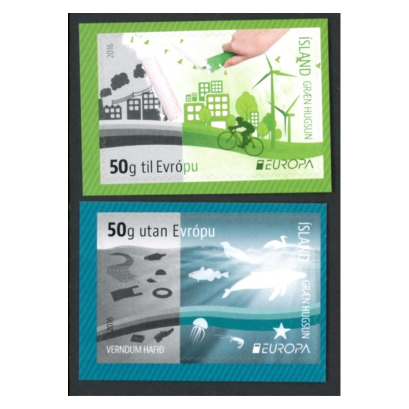 Island. 2016. Europa. AFA nr. 1472E-73E **        (o)  stemplet FDC