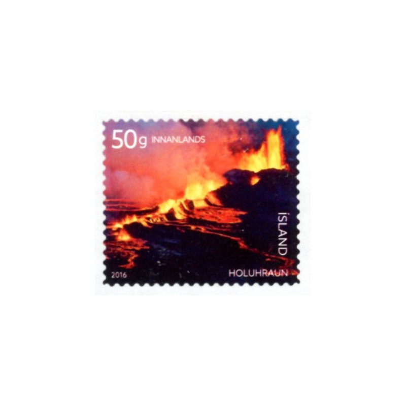 Island. 2016. Vulkanudbrud i Holuhran. AFA nr. 1474E **       (o)  stemplet FDC