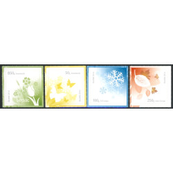 Island. 2016. Årstiderne. AFA nr. 1475E-78E **      (o)  stemplet FDC