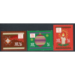 Island. 2016. julefrimærker. AFA nr. 1489-91 **                   (o)  stemplet FDC