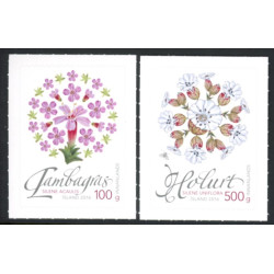 Island. 2016. Vild Islandsk Flora. AFA nr. 1482-83 **    (o)  stemplet FDC