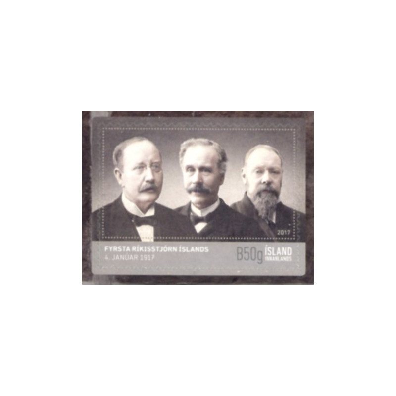 Island. 2017. 100-året for første regering. AFA nr. 1492 **                (o)  stemplet FDC
