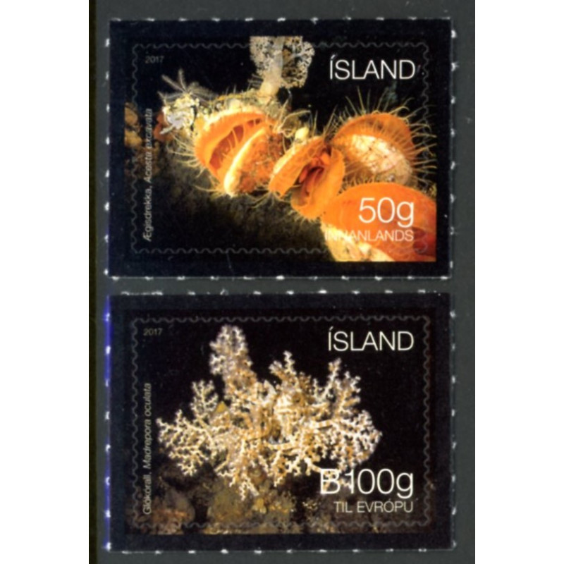 Island. 2017. Havbundens fauna. AFA nr. 1510-11 **        (o)  stemplet FDC