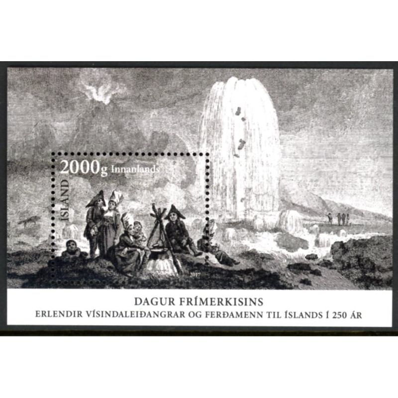 Island. 2017. Frimærkets dag, miniark. AFA nr. 1514 **                           (o)  stemplet FDC