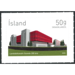 Island. 2018. 200-året for Nationalbiblioteket. AFA nr 1527 **                     (o)  stemplet FDC