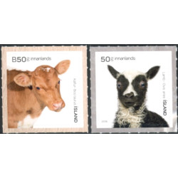 Island. 2018. Islandske husdyrunger. AFA nr. 1532-33 **                   (o)  stemplet FDC