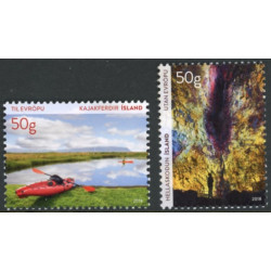 Island. 2018. Turistfrimærker. AFA nr. 1534-35 **                  (o)  stemplet FDC