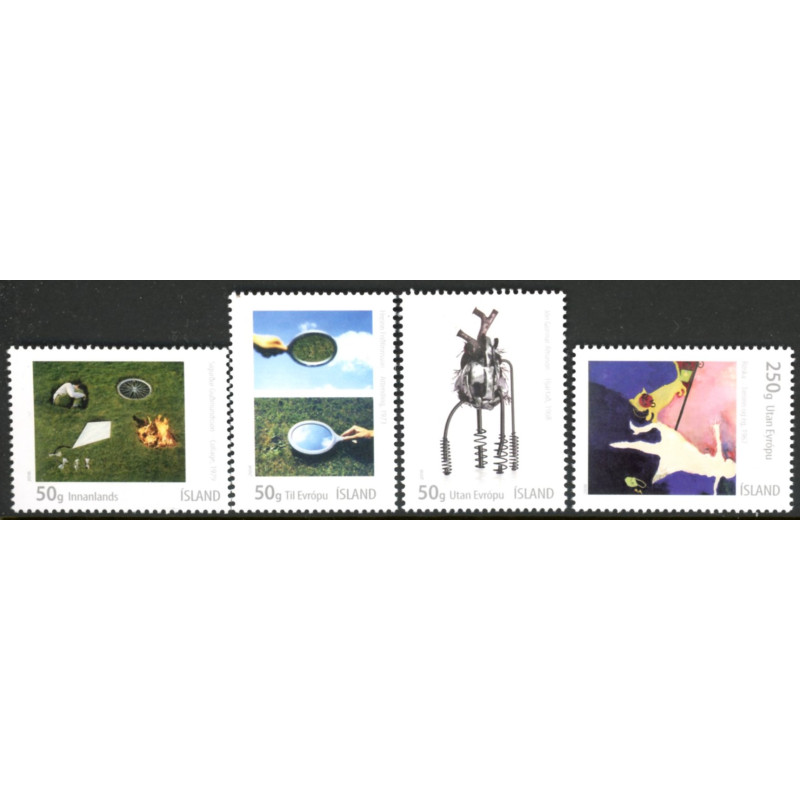 Island. 2018. Islandsk kunst. AFA nr. 1546-49 **            (o)  stemplet FDC