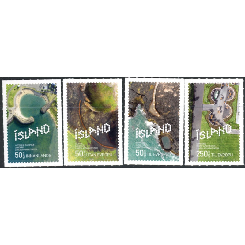 Island. 2019. Landskabsarkitektur. AFA nr. 1553-56 **         (o)  stemplet FDC