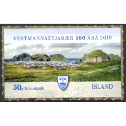 Island. 2019. 100-året for Vestmannaeyjar. AFA nr. 1557 **         (o)  stemplet FDC