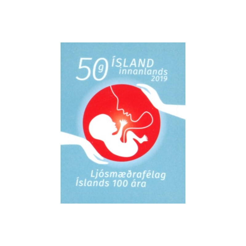 Island. 2019. Jordemoderforeningen. AFA nr. 1563 **        (o)  stemplet FDC