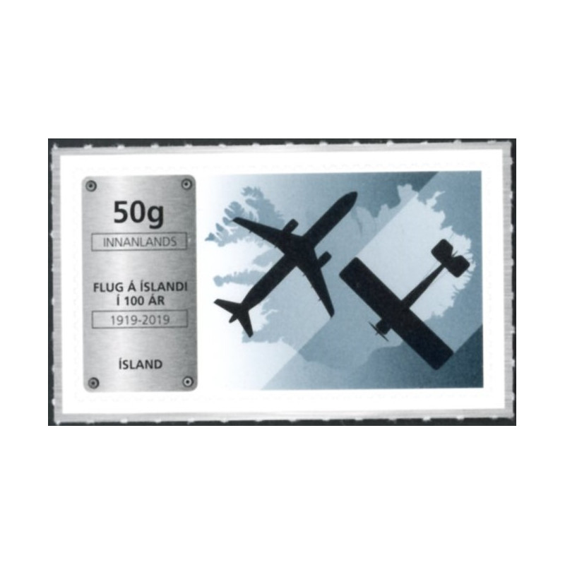 Island. 2019. 100-året for Flyvninger. AFA nr. 1567 **        (o)  stemplet FDC