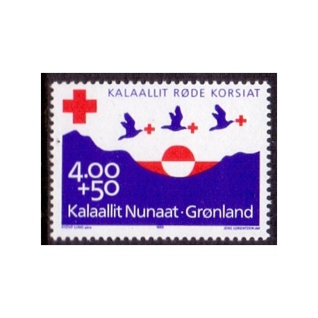 1993. 4,00 +50 Øre. Røde Kors. AFA nr. 237 postfrisk stemplet