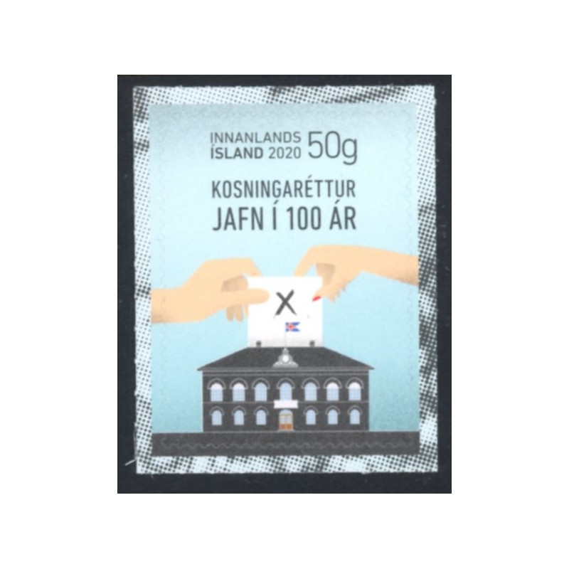Island. 2020. 100-året for stemmeret. AFA nr. 1583 **                (o)  stemplet FDC