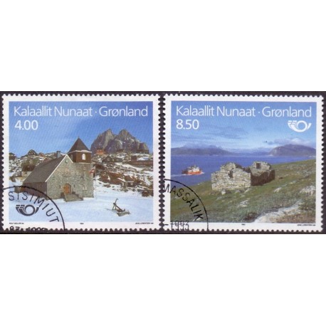 1993. 4,00-8,50 Kr. Nordenfrimærker. AFA nr. 235-36 postfrisk stemplet