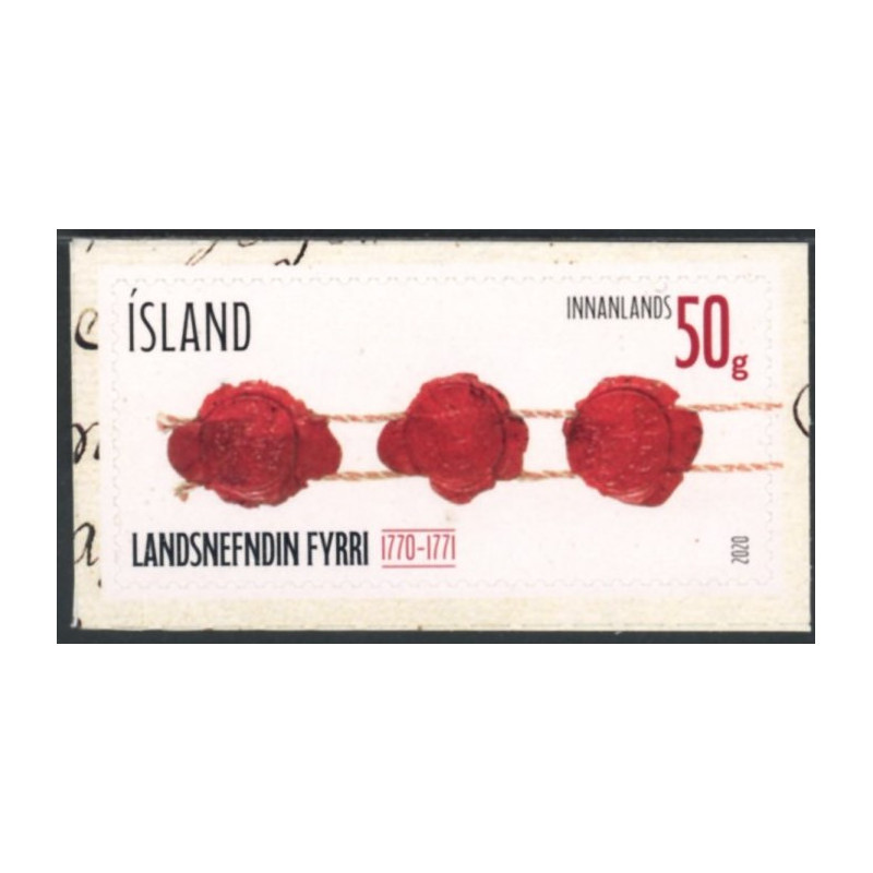 Island. 2020. 250-året for Nationalkomiten. AFA nr. 1594 **            (o)  stemplet FDC
