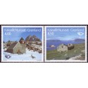 1993. 4,00-8,50 Kr. Nordenfrimærker. AFA nr. 235-36 postfrisk stemplet